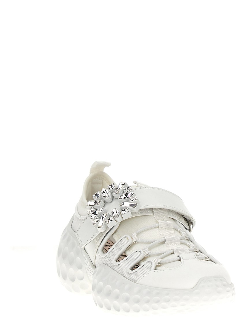 Roger Vivier 'viv' Run Light Trekky' Sneakers In White