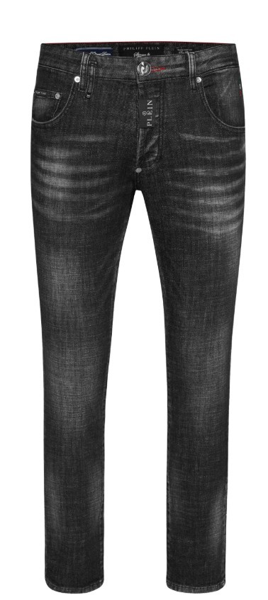 Philipp Plein Denim Skinny Fit Hexagon Jeans
