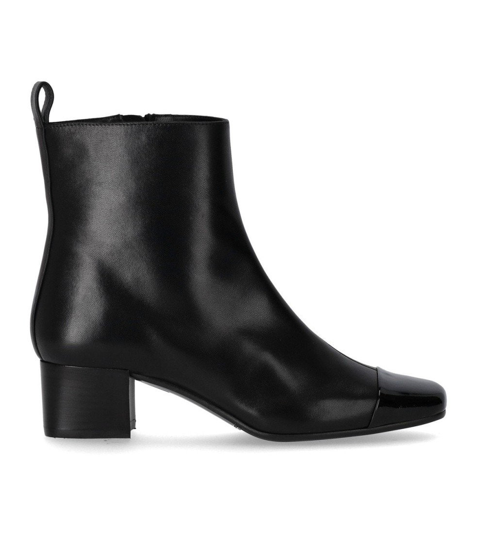 Carel Paris Estime Bis Black Ankle Boot In Black
