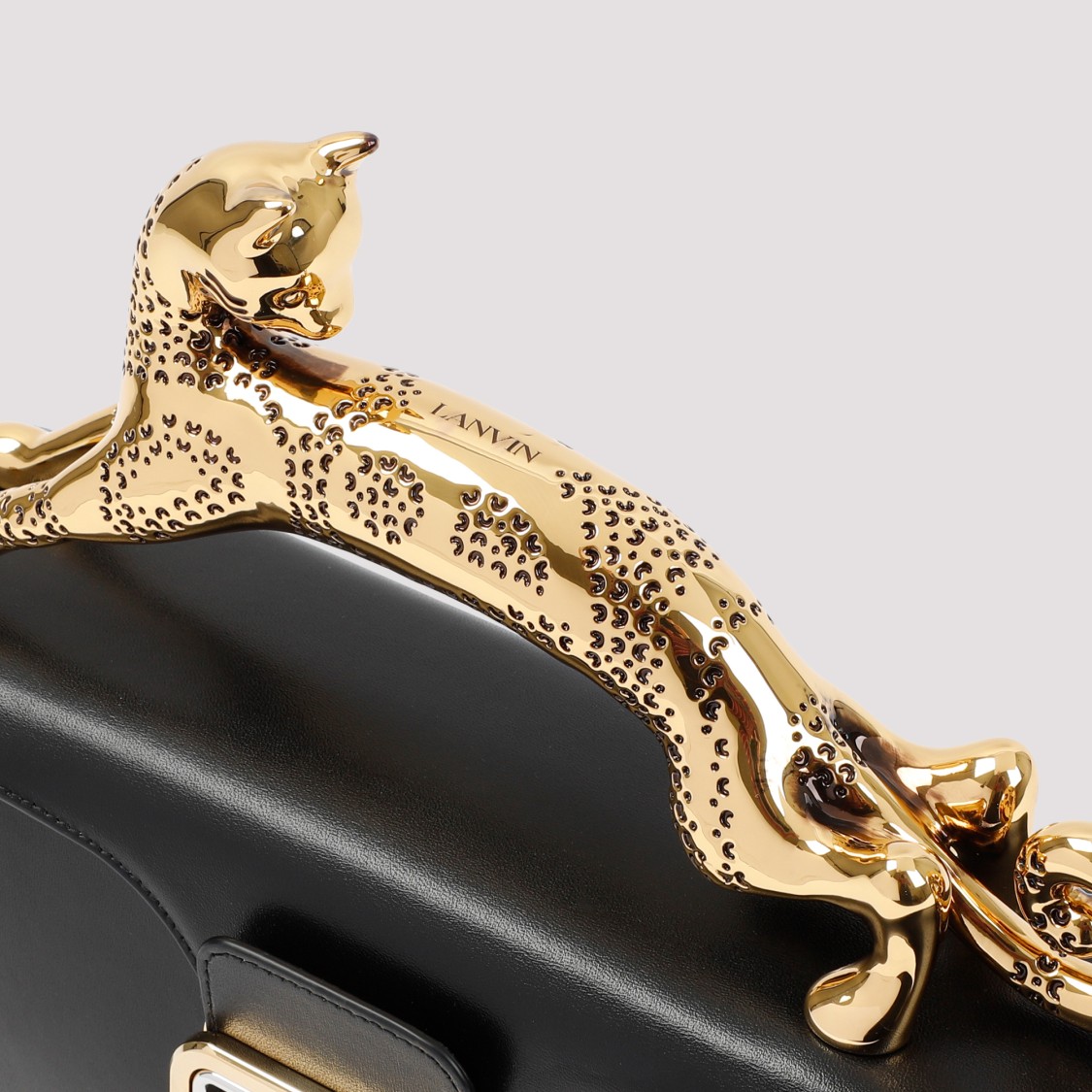 Shop Lanvin Pencil Cat Box Tote Bag