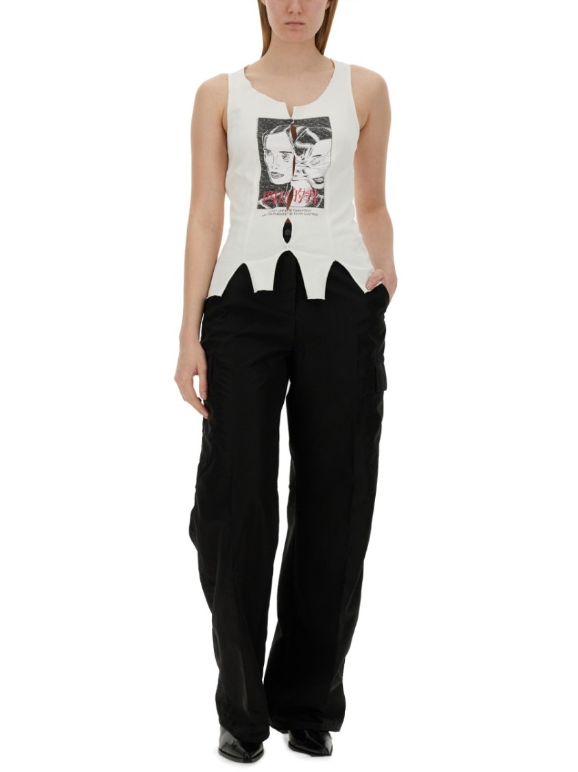 Our Legacy Alloy Wide Leg Trousers With Side Pockets In Black