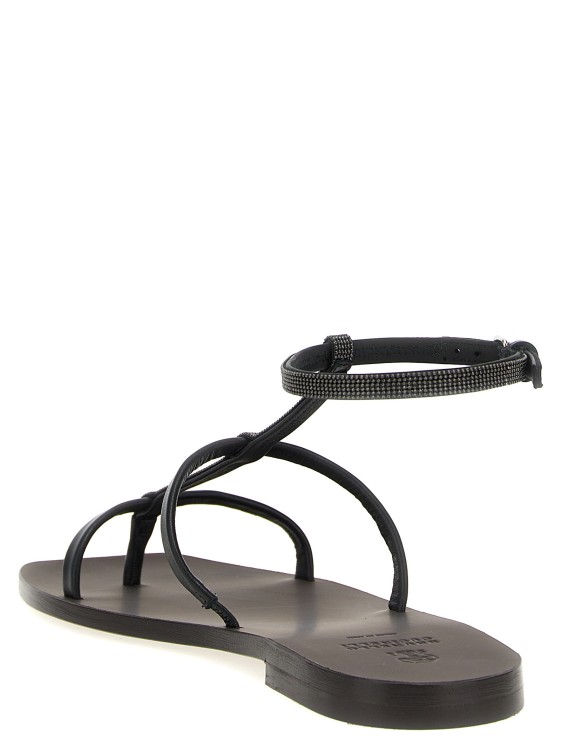 サンダル・ミュール BRUNELLO CUCINELLI 'Precious Strap' sandals Black Brunello Cucinelli Precious Strap Sandals Black | Wanan Luxury