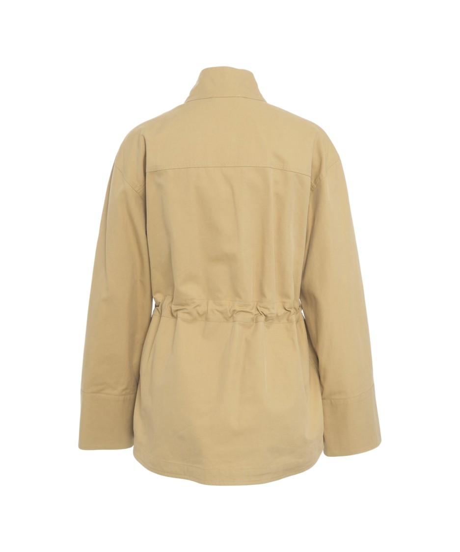 Liu •jo Liu Jo Brown Utility Jacket With Stand-up Collar