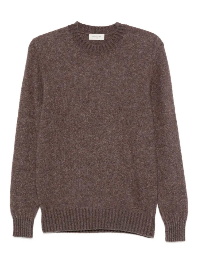 Piacenza 1733 Long Sleeve Crew-neck Sweater In Gray