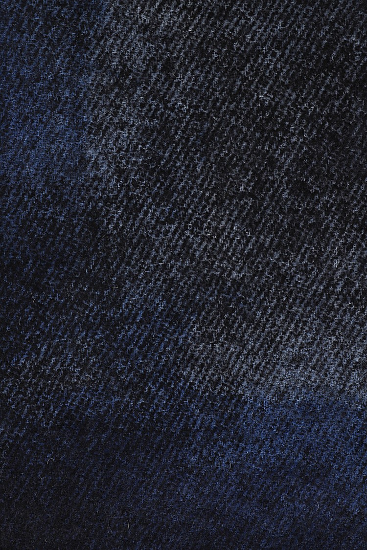 Faliero Sarti Graphic-print Wool-blend Scarf In Blue