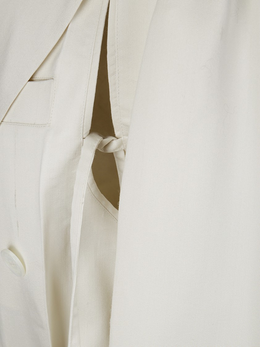 SETCHU SETCHU SILK BLEND TRENCH COAT