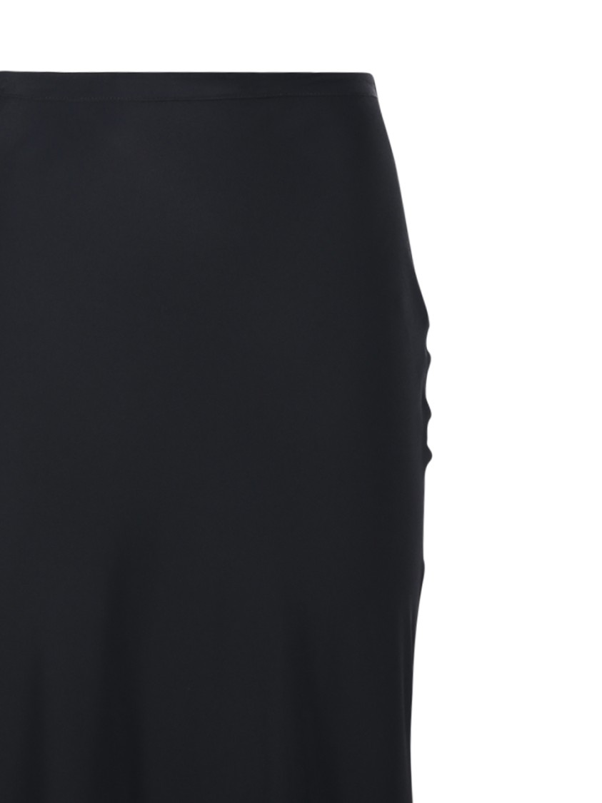 Shop Federica Tosi Flowing Black Maxi Skirt