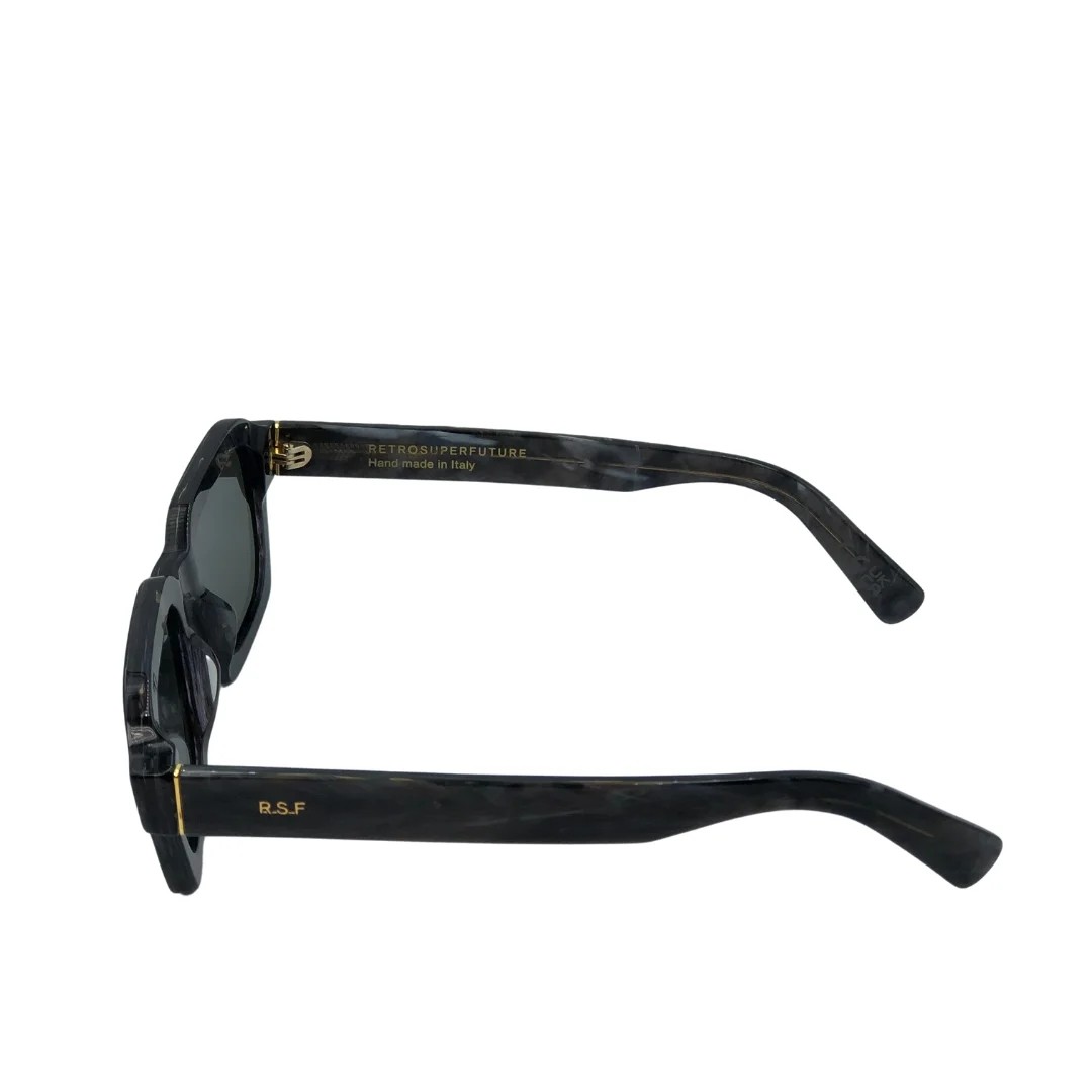 RETROSUPERFUTURE RETROSUPERFUTURE ANGULAR SUNGLASSES WITH MARBLE GRAY FINISH