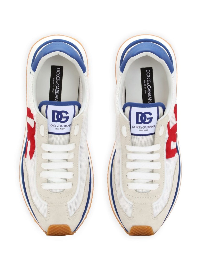 Dolce & Gabbana Cushion Low-top Sneakers Featuring Contrasting Elements In White