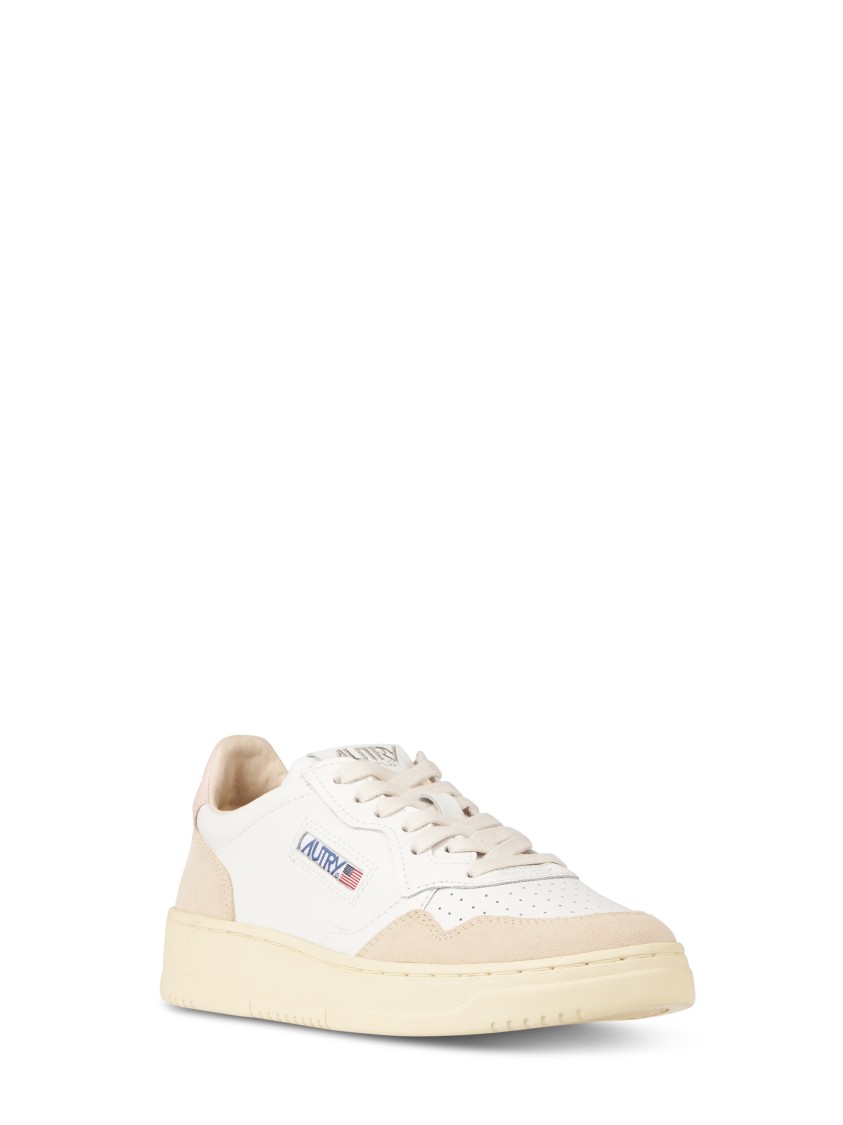 Autry Low-top Sneakers With Leather And Suede Accents In Multi