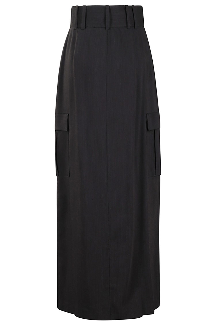 Iro Belt-loop Skirt In Black