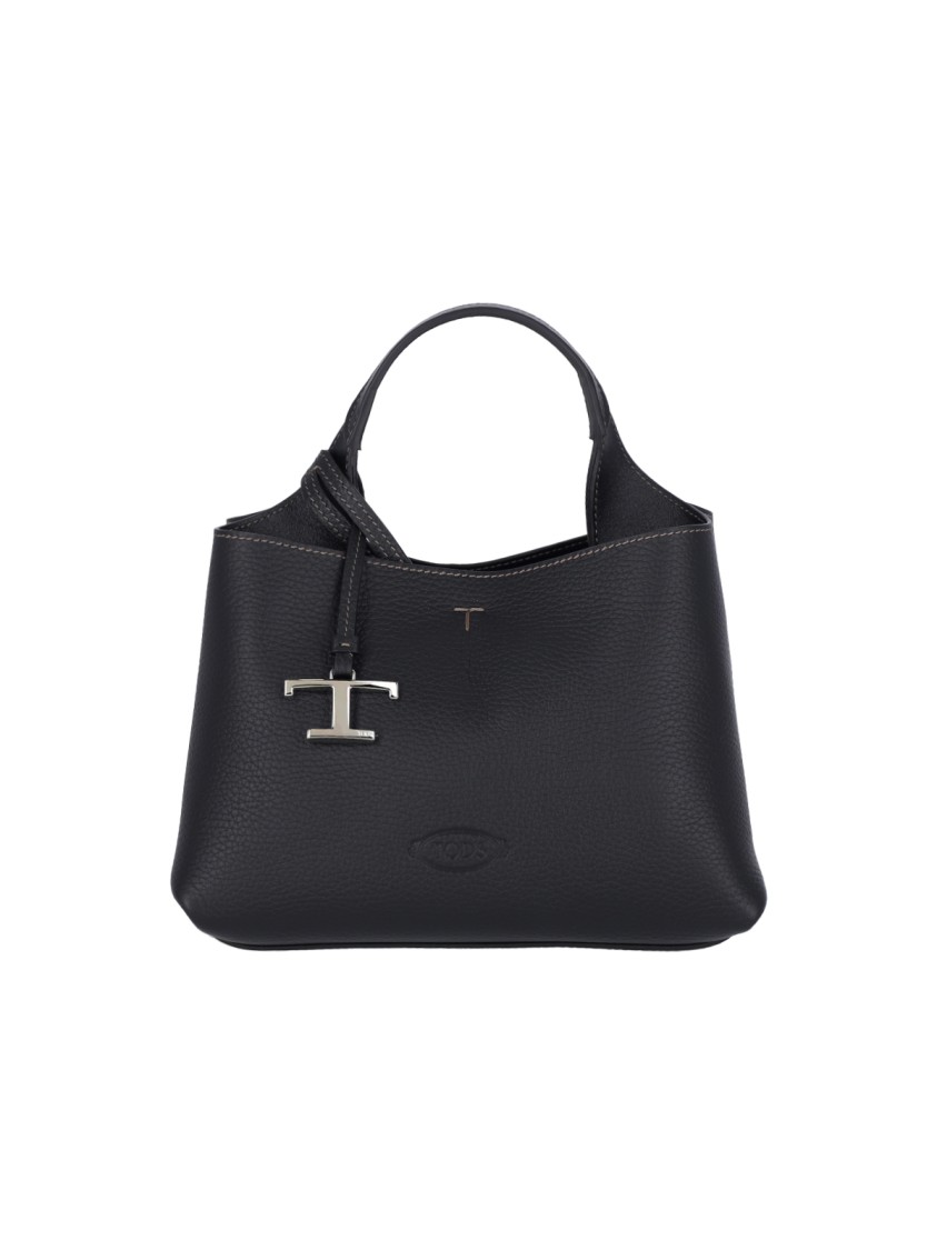 Tod's Structured Pebbled Texture Shoulder Bag
