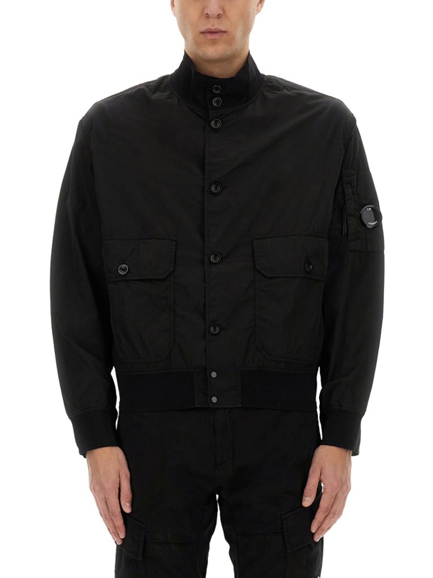 Shop C.p. Company Chrome-r Jacket In Black