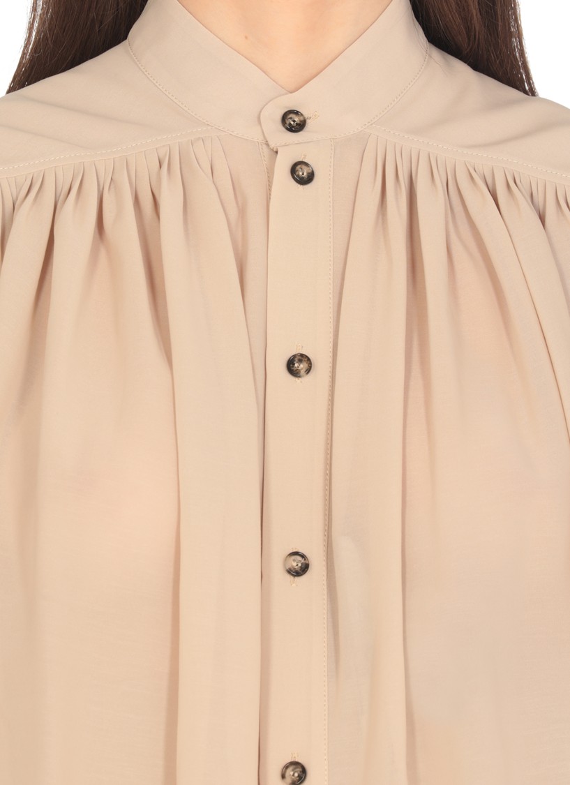 Philosophy Di Lorenzo Serafini Cappuccino Polyester Blend Shirt In Neutral