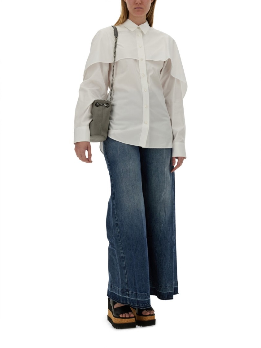 Stella Mccartney Stella Mc Cartney Shirt With Cape In White
