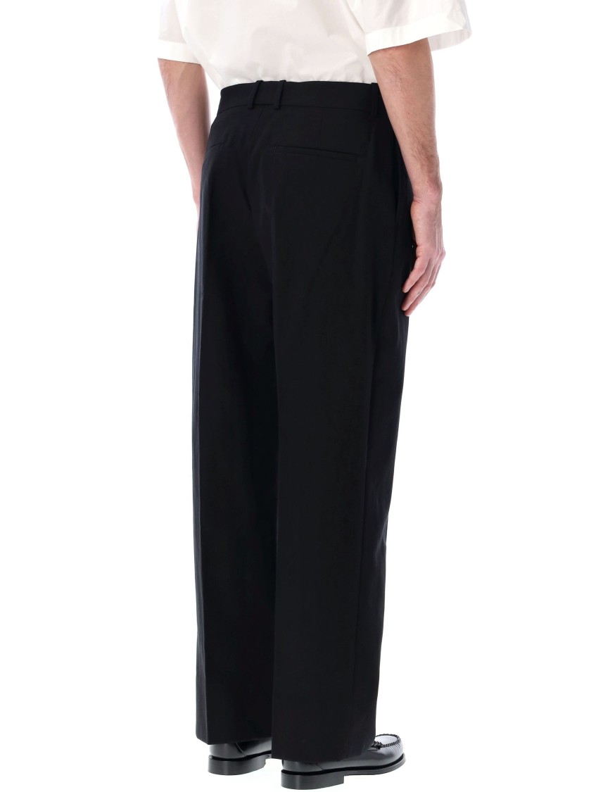 Studio Nicholson Tailored Trouser With Functional Pockets And Loops In Black