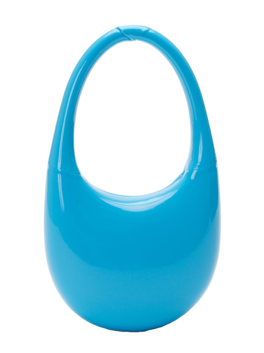 COPERNI COPERNI COBALT BLUE 3D PRINTED SILICONE SWIPE HANDBAG