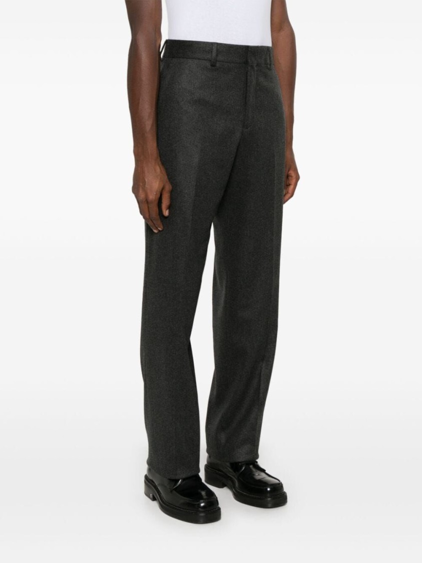 Fendi Tailored Straight Leg Pants In Soft Cashmere Blend