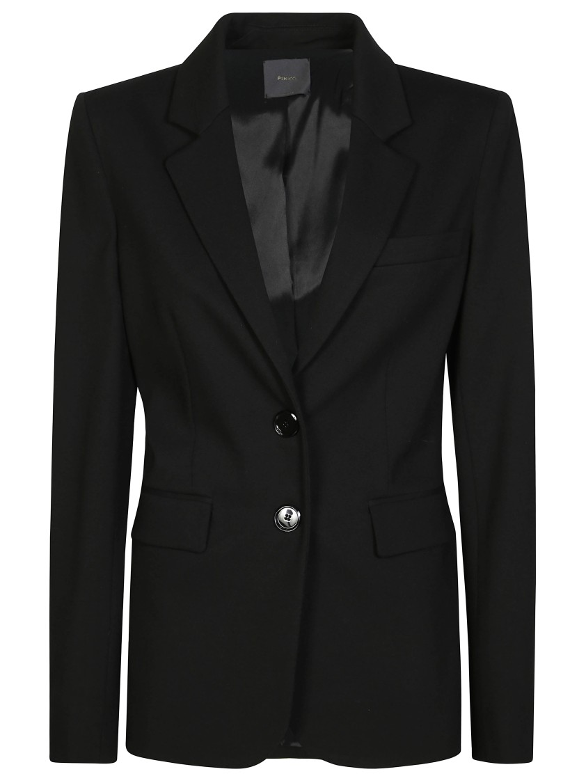 Pinko Fabric Point Jacket Back Vent In Black