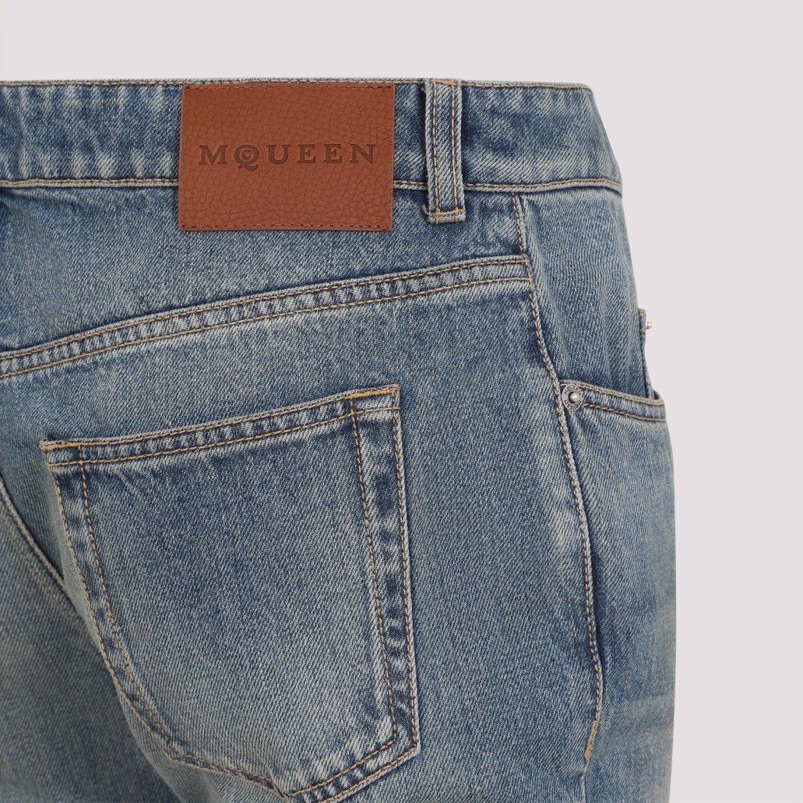 Alexander Mcqueen Flared High-waisted Jeans With Vintage Appeal In Grey