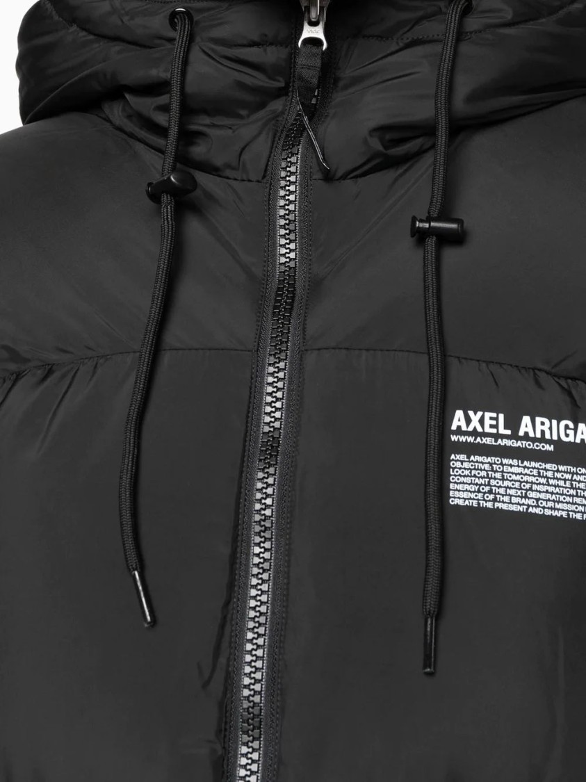 Axel Arigato Lumia Logo-print Shell-down Puffer Jacket In Black