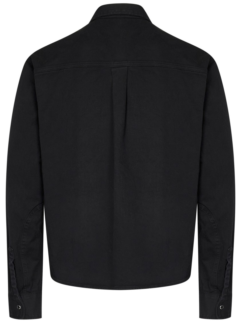 Dsquared2 Carpenter Shirt In Black Cotton Denim In Brown