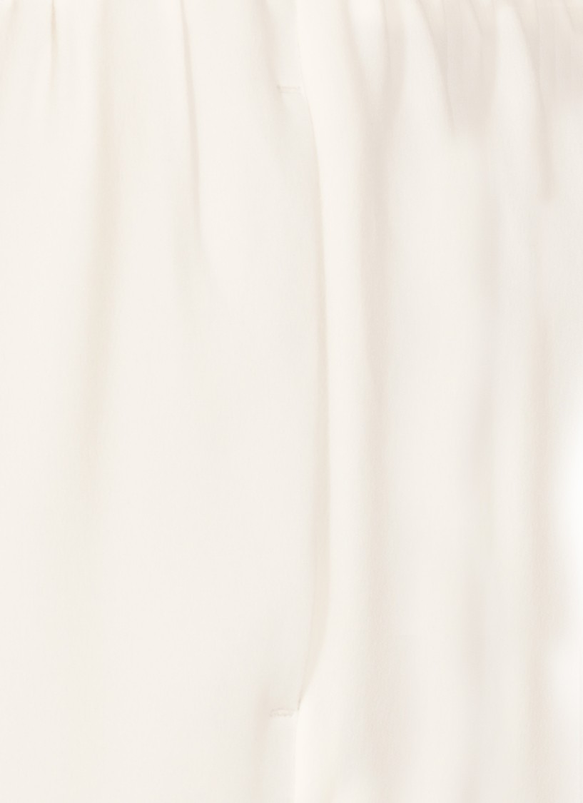 Brunello Cucinelli White Silk Blend Pants In White