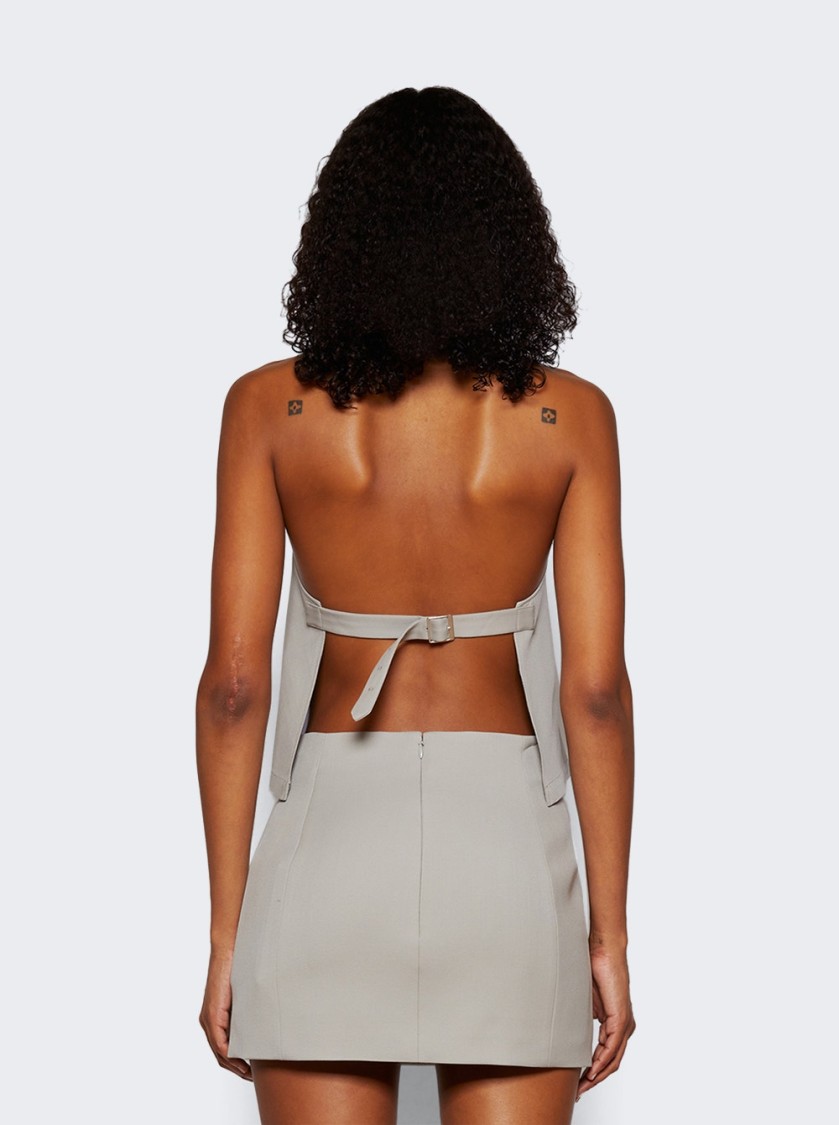 Wardrobe.nyc Column Mini Skirt In White