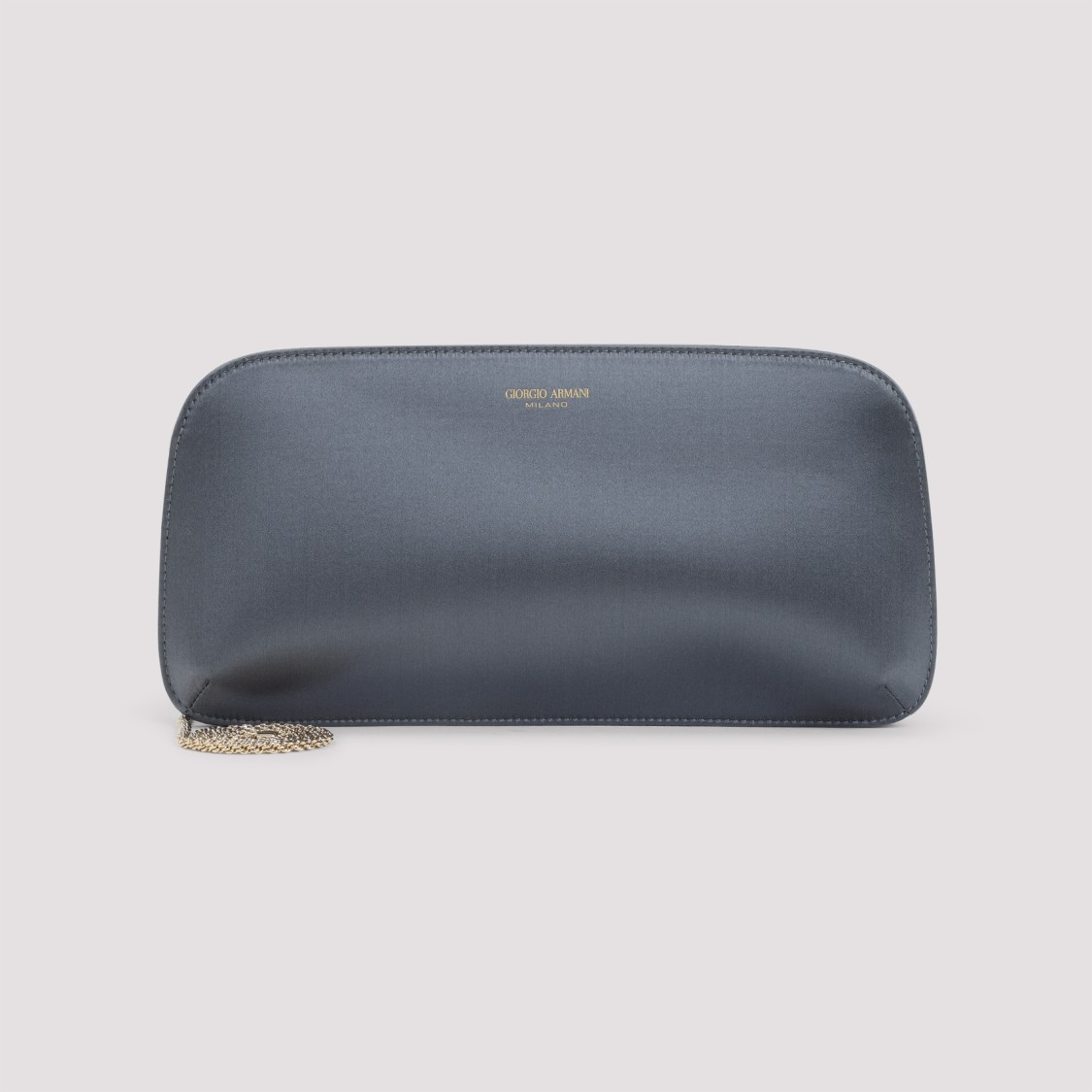 Giorgio Armani Grey Handbag With Delicate Chain Strap In Gray