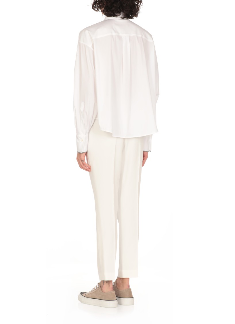Brunello Cucinelli Monile Shirt Shirt And Blouse In White