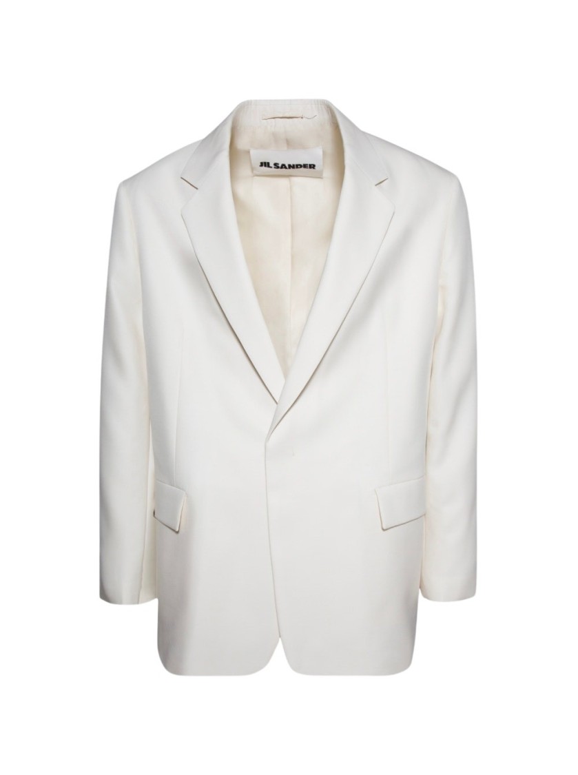 Jil Sander Blazer 55 Tm Natural In White