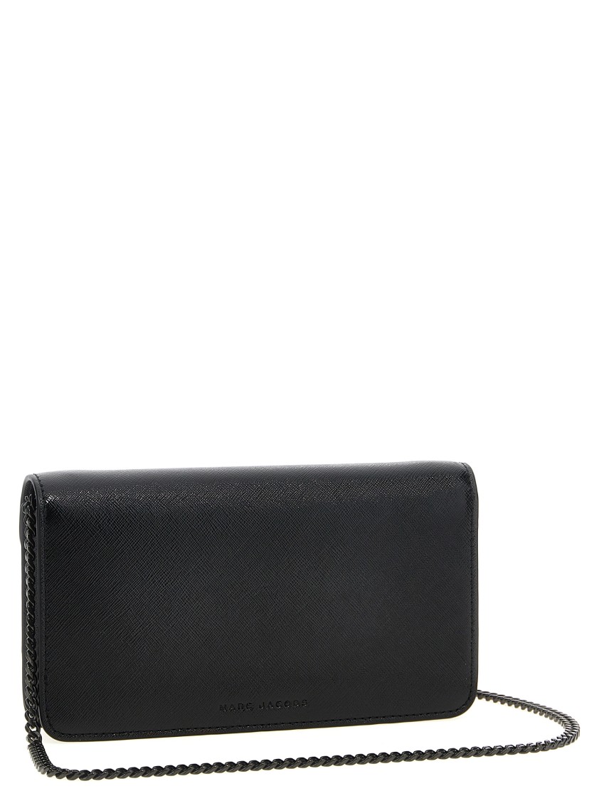 Marc Jacobs 'the Longshot' Wallet On Chain In Black