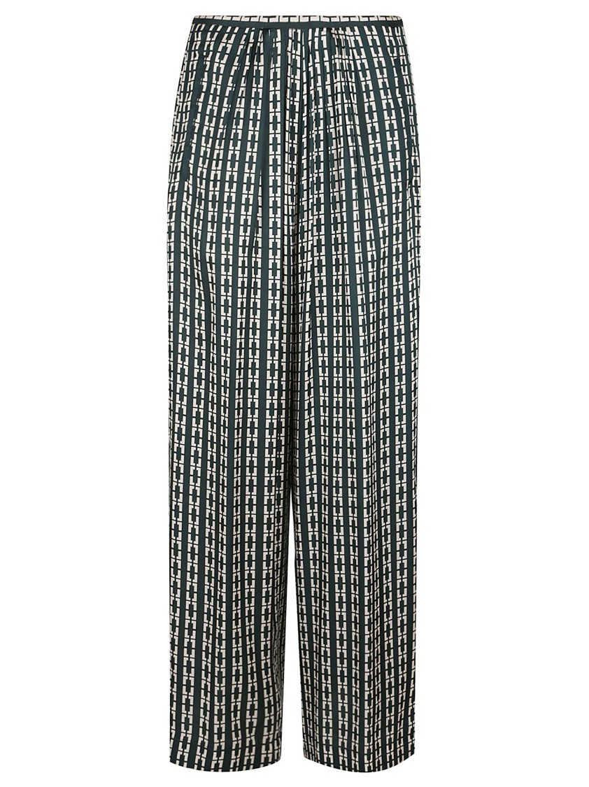 FORTE FORTE FORTE FORTE WIDE-LEG PANTS WITH VERTICAL STRIPE PATTERN