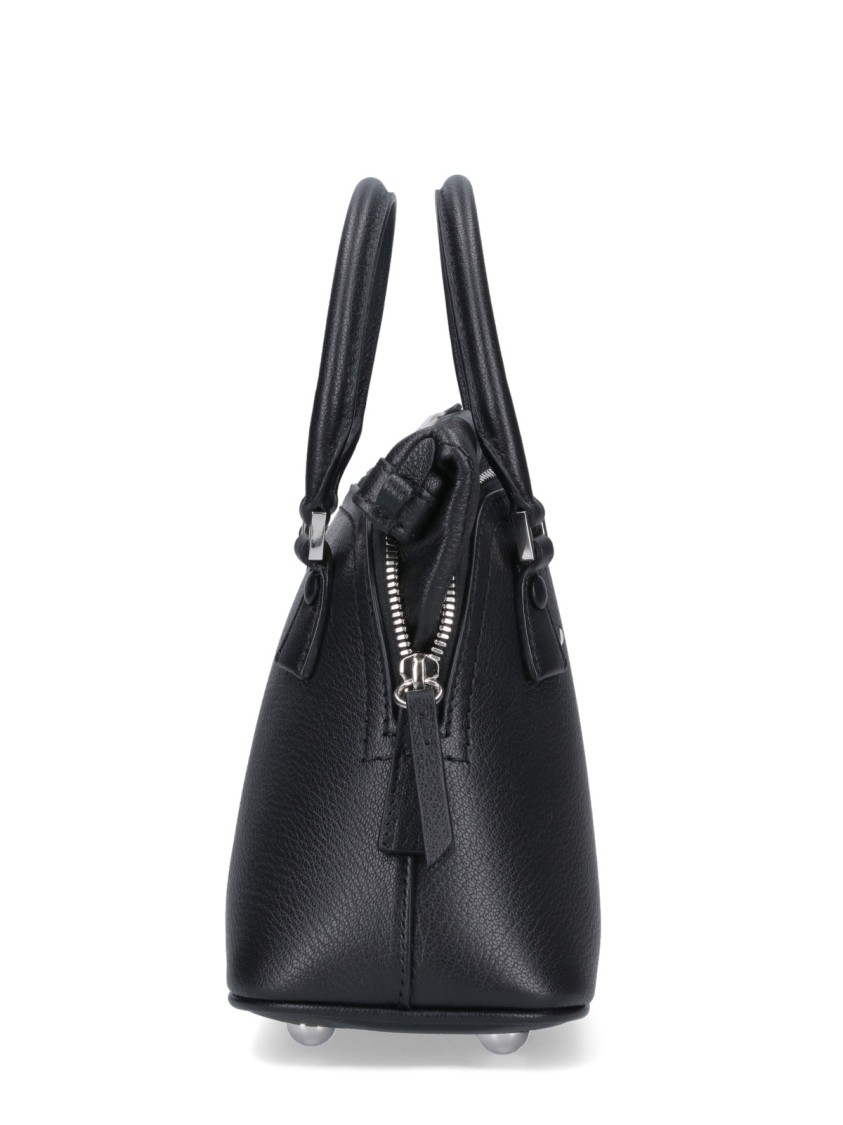 Maison Margiela Structured Textured Leather Shoulder Bag