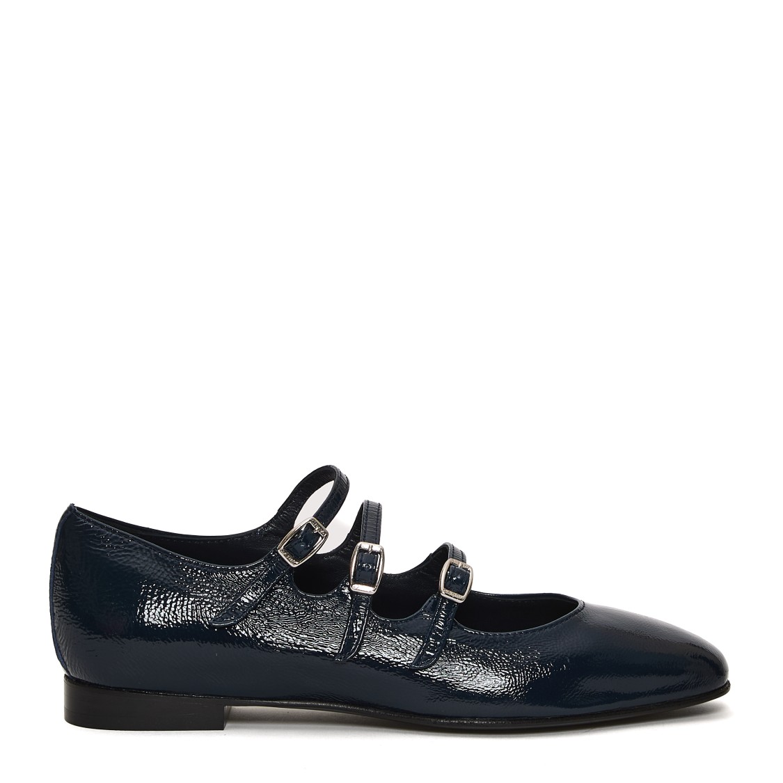 Shop Carel Paris Mary Jane Vernice Blue Tacco 20 Mm In Black