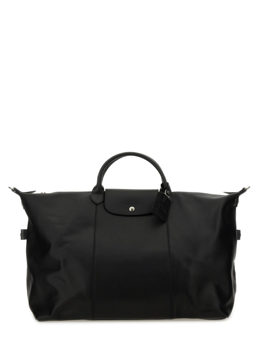 Longchamp Structured Black Duffel Bag