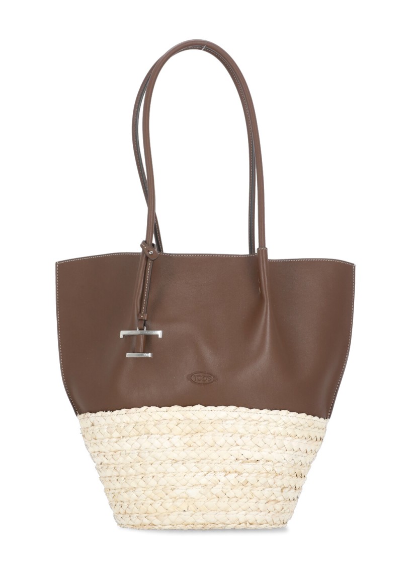 TOD'S TOD'S BROWN BUX BAG