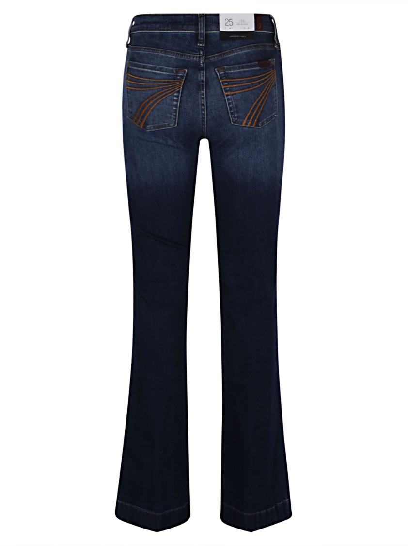 7 For All Mankind Western Modern Dojo Flared Jeans In Blue