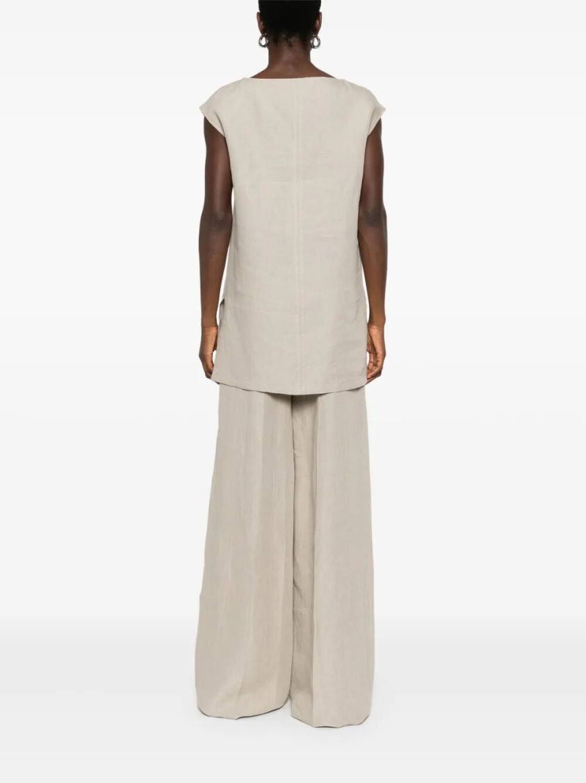 Max Mara Maxmara Colimbo Top Beige In Neutral