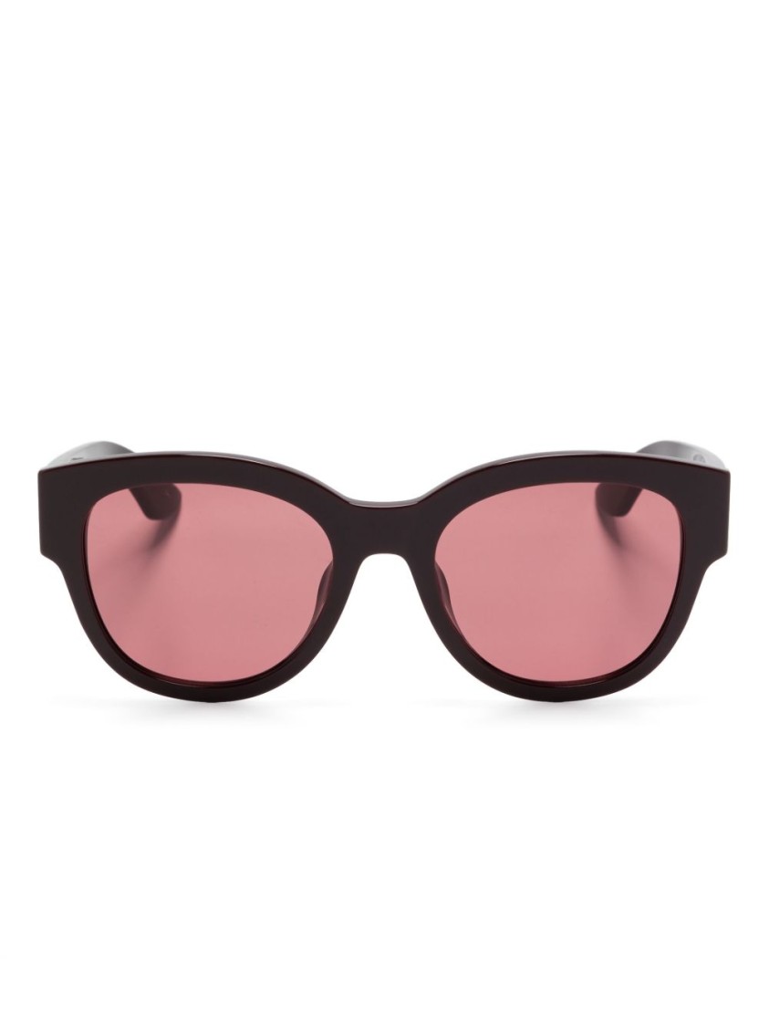 Alexander Mcqueen Purple Sunglasses With Pink Lenses