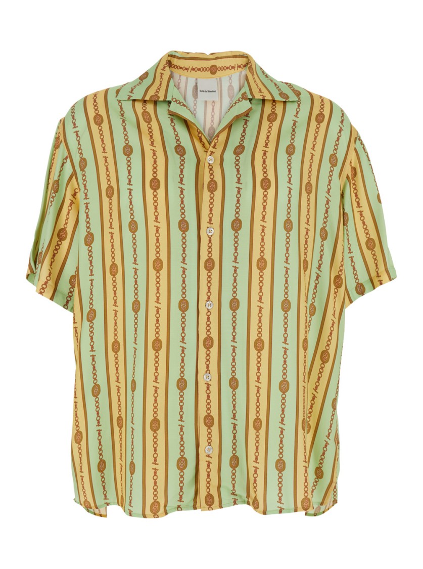 Shop Drôle De Monsieur La Chemise Bijoux' Bowling Shirt In Multicolor