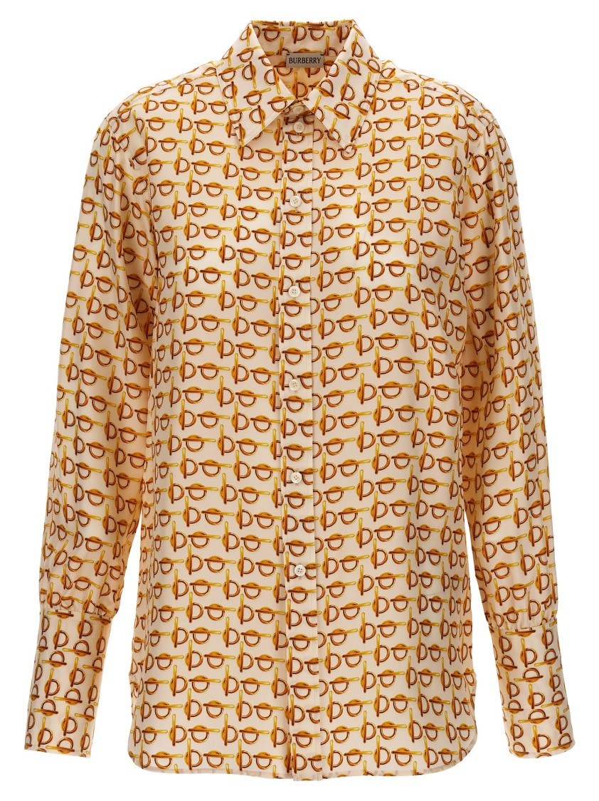 Burberry Shirts In Yellow