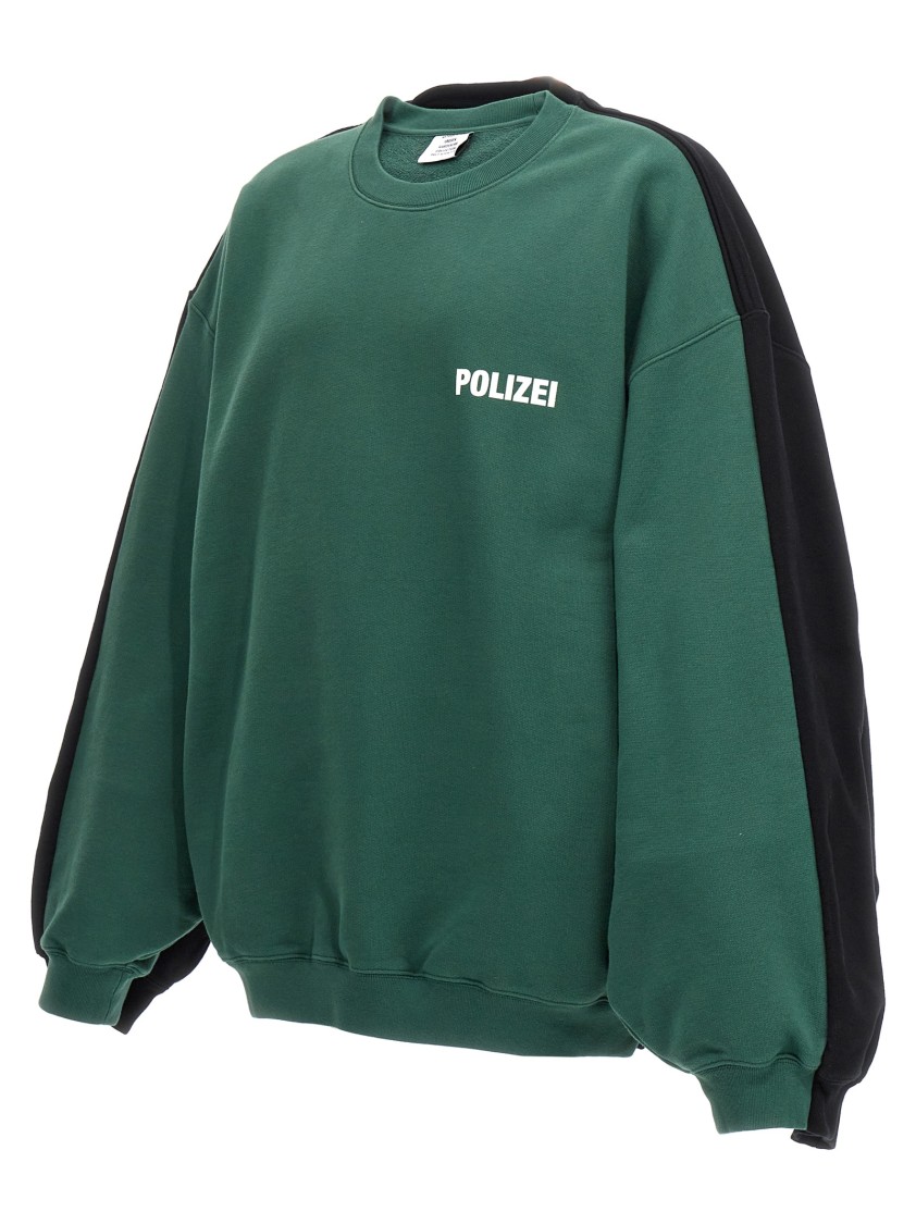Vetements Sweatshirt In Green