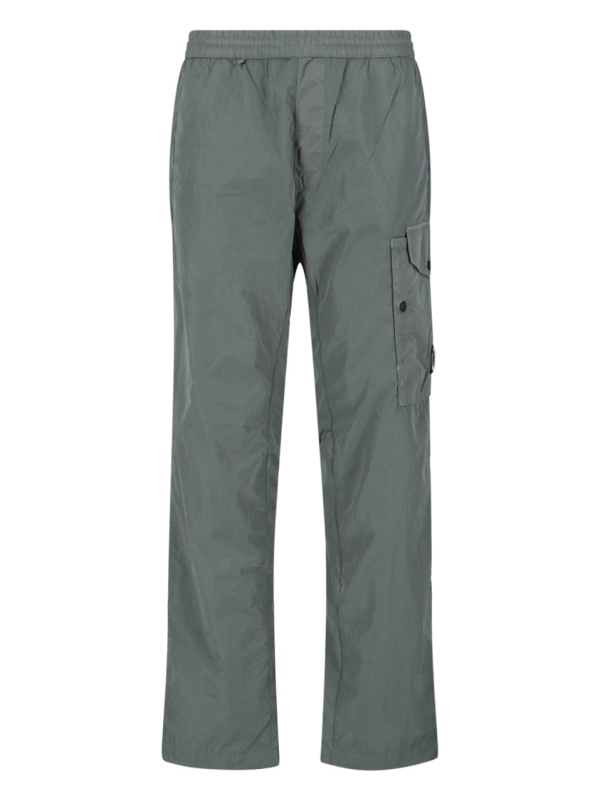 C.p. Company Cargo-pockets Drawstring Trousers In Gray