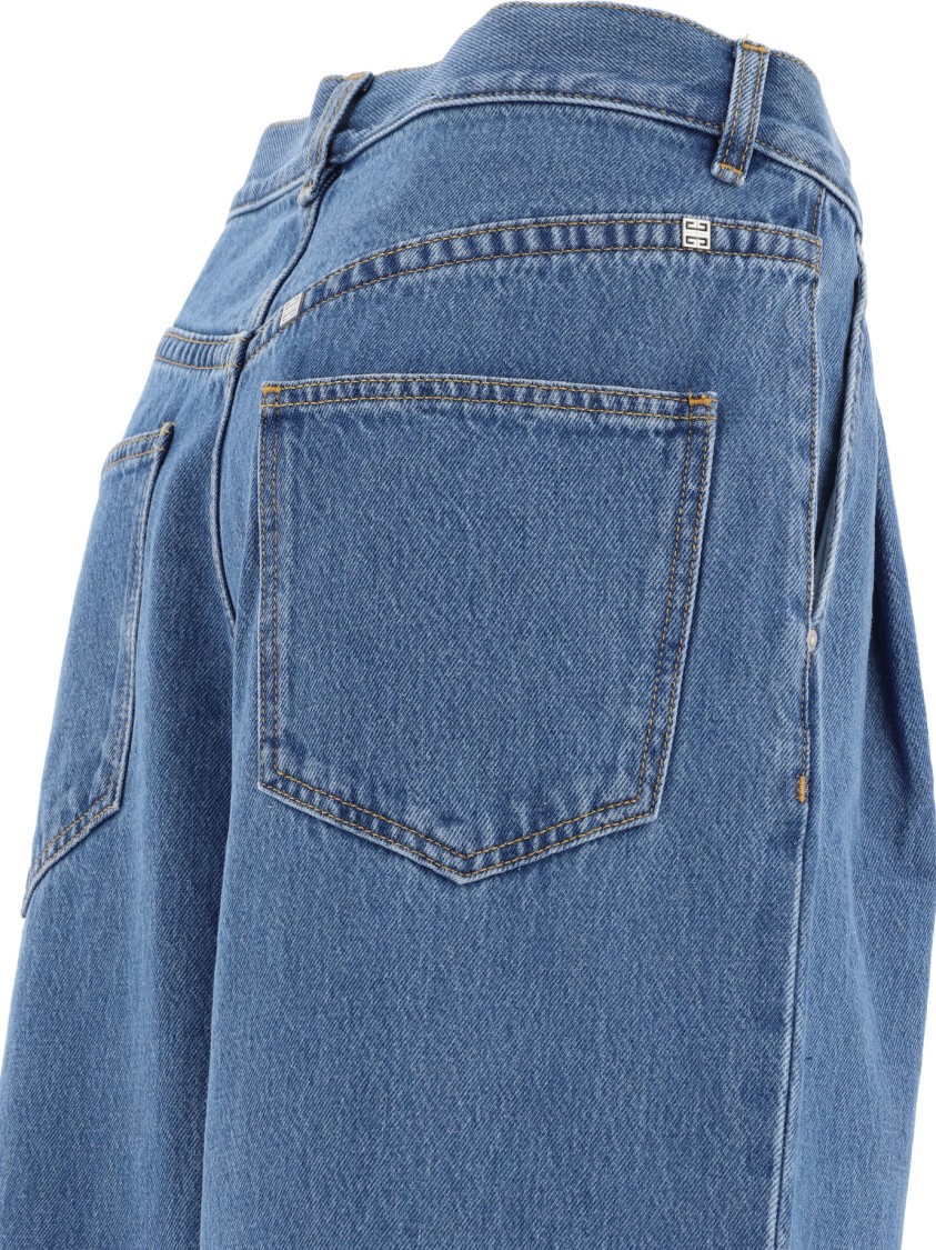Givenchy Low-waist Oversized Jeans In Blue