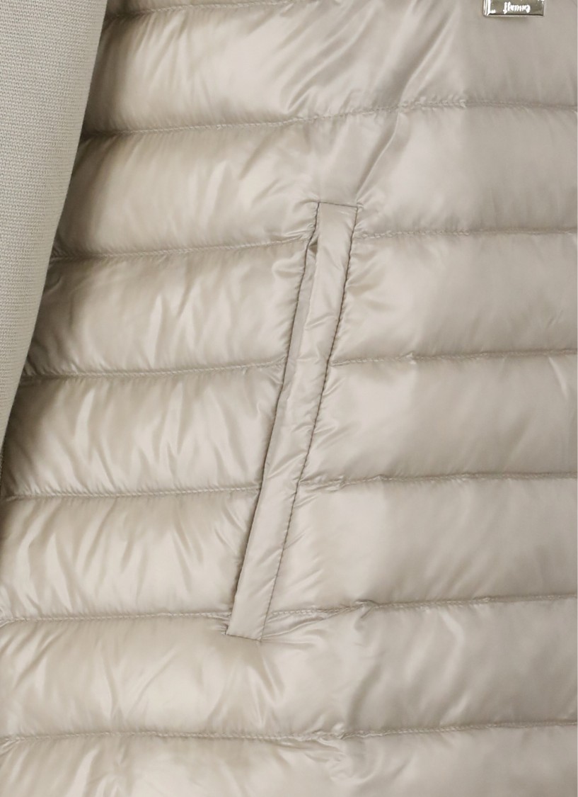 Herno Beige Quilted Down Jacket In Neutral
