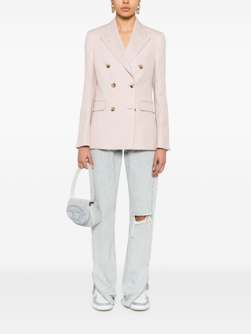Golden Goose Virgin Wool Blazer In Neutral