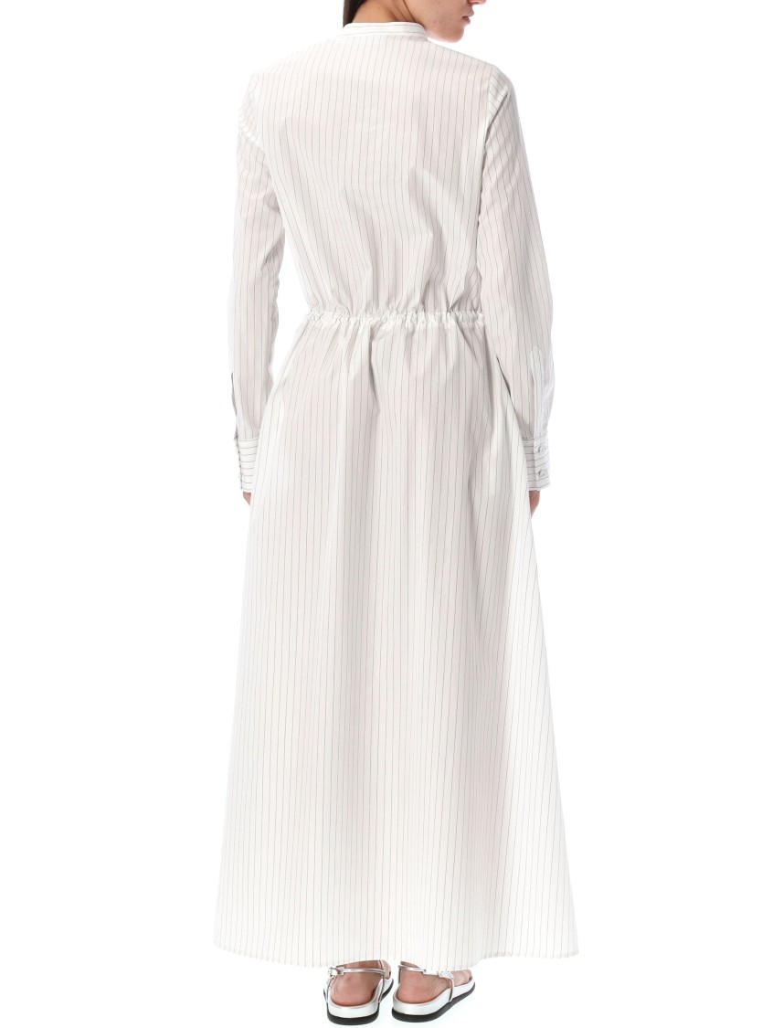 Shop Fabiana Filippi Striped Poplin Shirt Dress