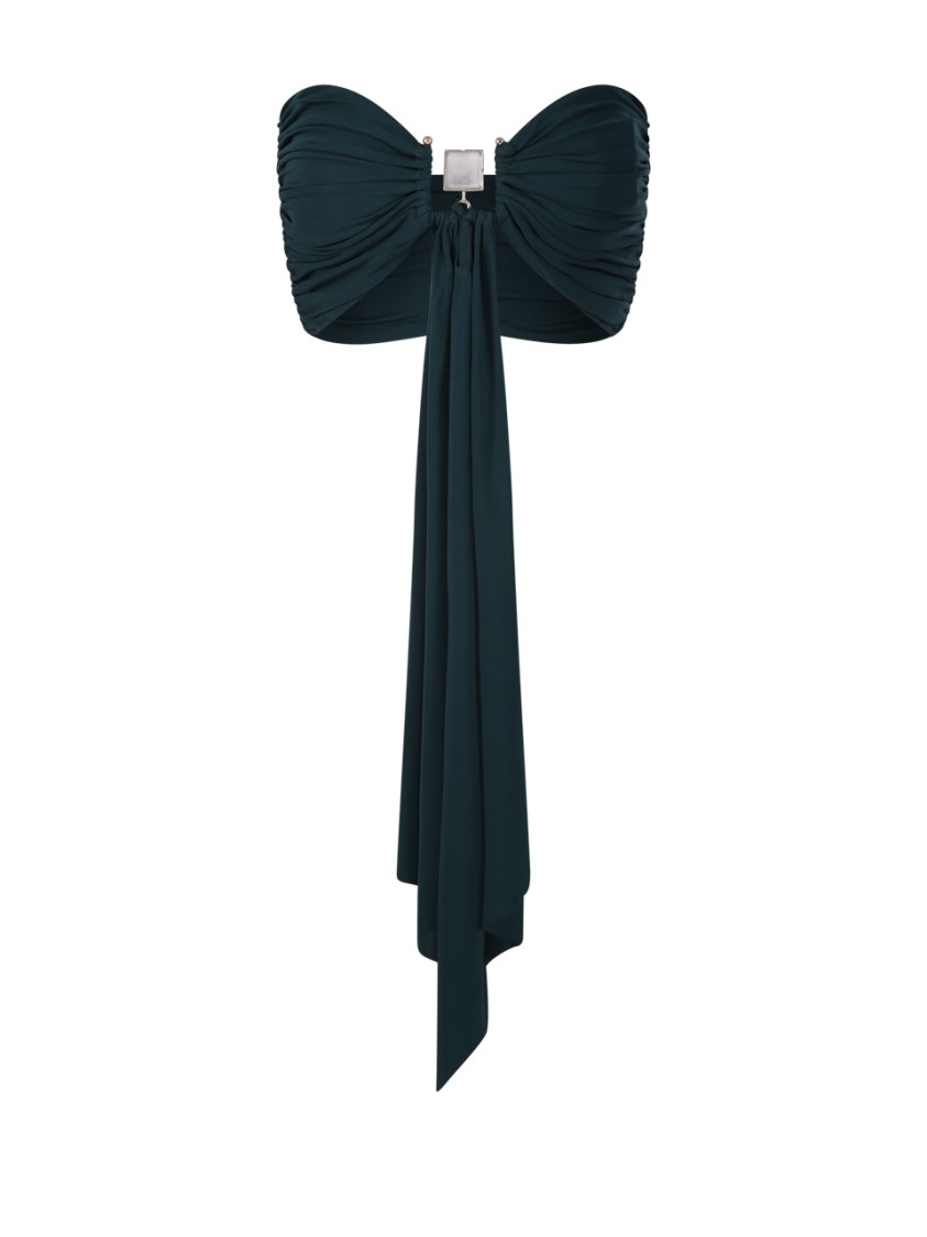 CHRISTOPHER ESBER CHRISTOPHER ESBER BEZEL QUARTZ DRAPE TOP