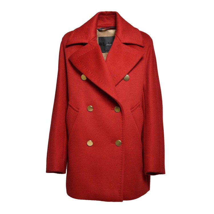コート Max Mara FW24 BERTA COAT (2421086015600 652026) Max Mara Berta Coat In Red Double Cashmere Short | THE LIST